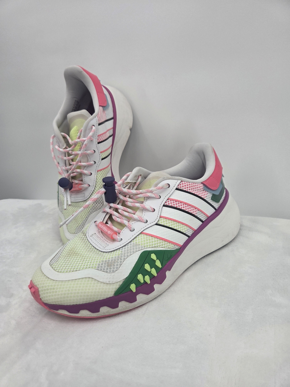 Adidas Originals Choigo Women’s US 8 UK 6.5 White Pink Chunky Sneakers FX6237